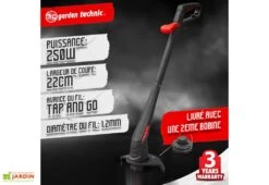 Tondeuse électrique 1300 W + Coupe-bordure électrique 250 W -Abriet Mobilier Soldes Boutique coupe bordure 1300w elem garden tde3213cb22