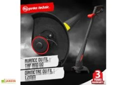 Tondeuse électrique 1300 W + Coupe-bordure électrique 250 W -Abriet Mobilier Soldes Boutique coupe bordure 1300w elem garden tde3213cb22 tap and go