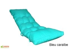 Coussin Pour Bain De Soleil En Polyester Et Coton -Abriet Mobilier Soldes Boutique coussin bain de soleil bleu ciel