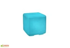 Cube De Jardin Lumineux Fluo Polyéthylène (plusieurs Couleurs)
