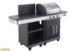 Cuisine D'extérieur Avec Desserte Et Barbecue Gaz 3 Brûleurs – 11,5 KW