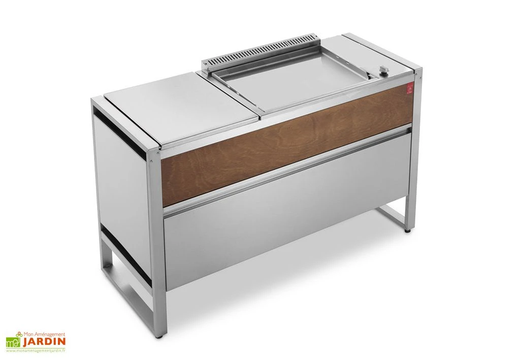 Table De Cuisson Avec Plancha électrique En Inox 60 X 40 Cm - Oasi 142C 1 Table De Cuisson Avec Plancha électrique En Inox 60 X 40 Cm - Oasi 142C