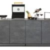 Cuisine Extérieure Professionnelle à 4 Modules GREY CANA Style + Housse
