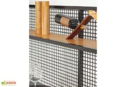 Cuisine Extérieure Professionnelle 5 Modules Grey CANA Classic + Housse -Abriet Mobilier Soldes Boutique cuisine exterieure professionnelle 5 modules grise bois acier cana classic avec housse de protection offerte cana concept 2