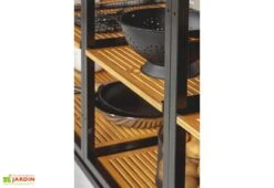 Cuisine Extérieure Professionnelle 5 Modules Grey CANA Classic + Housse -Abriet Mobilier Soldes Boutique cuisine exterieure professionnelle 5 modules grise bois acier cana classic avec housse de protection offerte cana concept 3