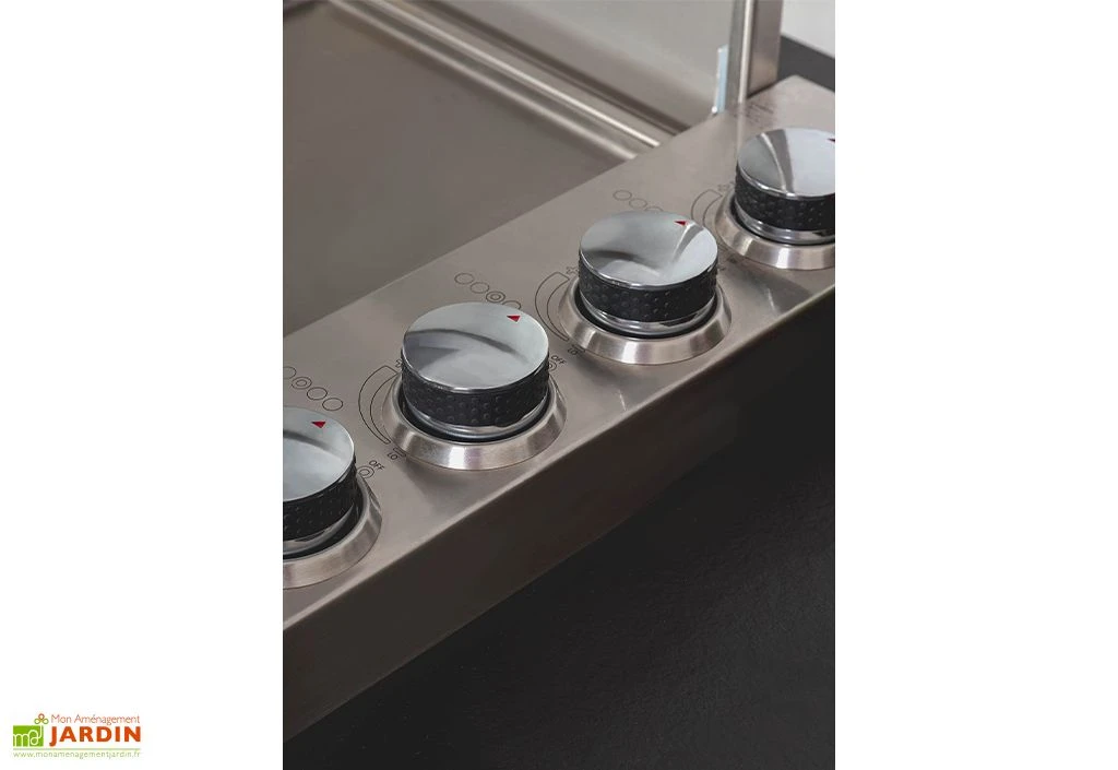 Cuisine Extérieure Professionnelle à 4 Modules SAPELI CANA Style + Housse 3 Cuisine Extérieure Professionnelle à 4 Modules SAPELI CANA Style + Housse – Image 3