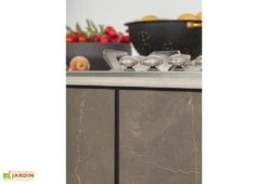 Cuisine Extérieure Professionnelle à 4 Modules STONE CANA Concept + Housse -Abriet Mobilier Soldes Boutique cuisine exterieure professionnelle avec 4 modules stone effet pierre cana style avec housse offerte cana concept 2