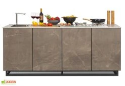 Cuisine Extérieure Professionnelle à 4 Modules STONE CANA Concept + Housse