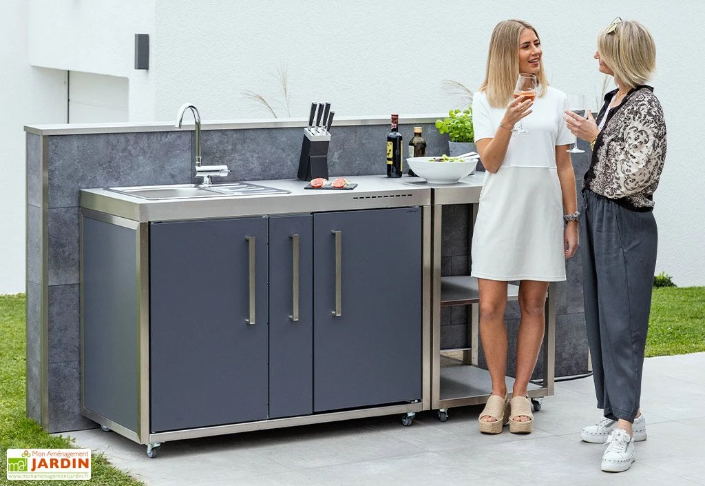 Cuisine Extérieure Avec Réfrigérateur Et évier – MO 120 A 2 Cuisine Extérieure Avec Réfrigérateur Et évier – MO 120 A – Image 2