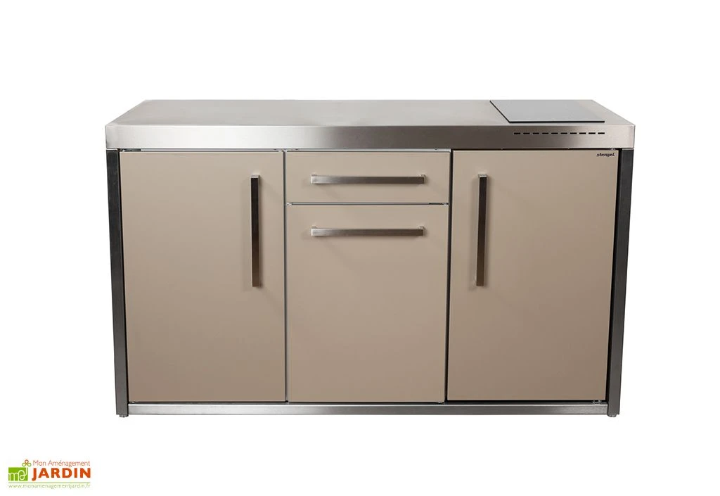 Cuisine Extérieure Avec Réfrigérateur Et Plaque à Induction – MO 150 S 1 Cuisine Extérieure Avec Réfrigérateur Et Plaque à Induction – MO 150 S