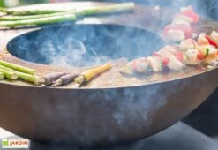 Brasero Plancha D’extérieur Avec Plan De Travail - 125 X 80 X 95 Cm -Abriet Mobilier Soldes Boutique cuisson exte rieure brasero 1