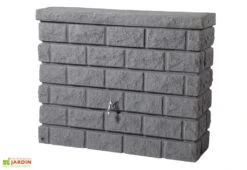 Garantia Cuve Récupération D'Eau Pluie Murale Rocky 400L -Abriet Mobilier Soldes Boutique cuve murale 400 l grise
