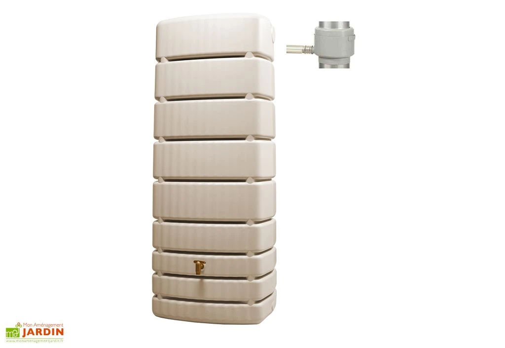 Garantia Récupérateur D’eau De Pluie 500 L Avec Robinet Et Collecteur – Slim 1 Garantia Récupérateur D’eau De Pluie 500 L Avec Robinet Et Collecteur – Slim