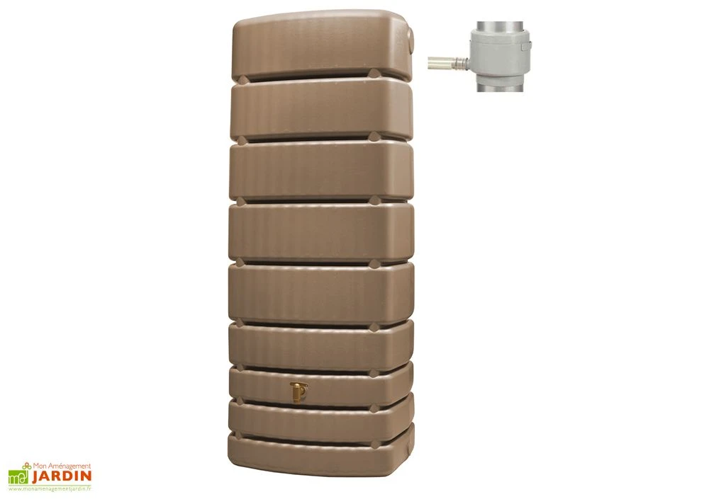 Garantia Récupérateur D’eau De Pluie 500 L Avec Robinet Et Collecteur – Slim 2 Garantia Récupérateur D’eau De Pluie 500 L Avec Robinet Et Collecteur – Slim – Image 2