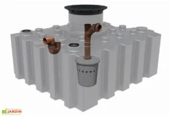 Cuve De Récupération D’eau De Pluie Enterrée – 3000 L Plate -Abriet Mobilier Soldes Boutique cuve plate recuperation eau pluie greenlife 3000l biovitor