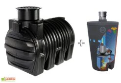 Cuve Récupérateur Eau Enterrée 3200L Nappes Souterraines + Biovitor