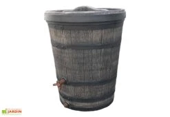 Roto Cuve De Récupération D’Eau De Pluie 130 L Tonneau Imitation Bois 5 Roto Cuve De Récupération D’Eau De Pluie 130 L Tonneau Imitation Bois -Abriet Mobilier Soldes Boutique cuve recuperateur eau pluie tonneau imitation bois 2