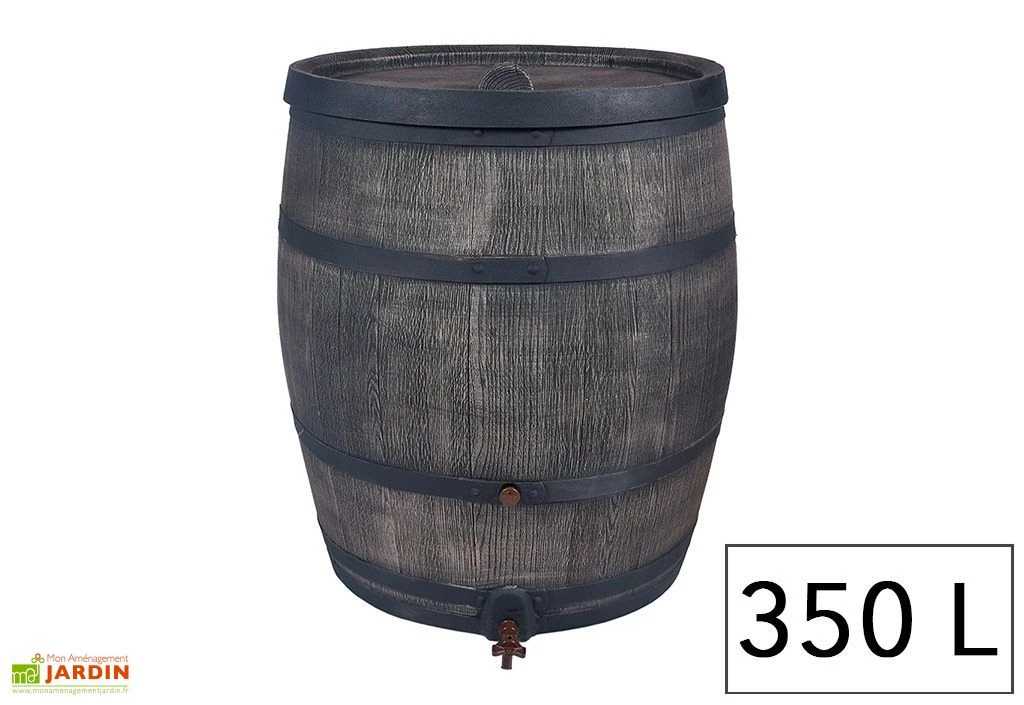 Roto Cuve Récupération D’Eau Pluie Tonneau 350 L 2 Roto Cuve Récupération D’Eau Pluie Tonneau 350 L – Image 2