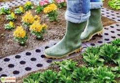 Garantia Dalles De Jardin En Polypropylène Marron 70 Cm Ep. 25 Mm (Lot De 16)