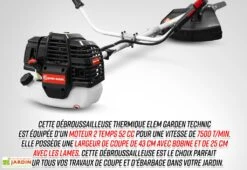 Débroussailleuse Thermique 52 CC + 3 Lames 7 Débroussailleuse Thermique 52 CC + 3 Lames -Abriet Mobilier Soldes Boutique debrousailleuse thermique 52cc