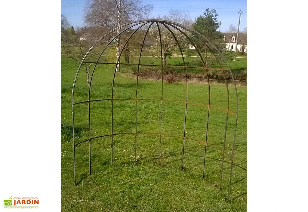 Demi-gloriette De Jardin En Fer Forgé 1 Demi-gloriette De Jardin En Fer Forgé