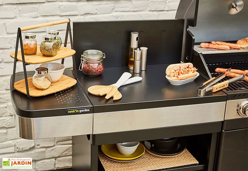 Desserte Extérieure En Métal Fidgi – L 60 X L 45,5 X H 108 Cm 3 Desserte Extérieure En Métal Fidgi – L 60 X L 45,5 X H 108 Cm – Image 3