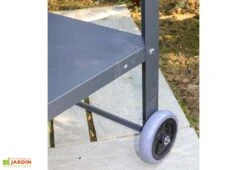 Desserte De Jardin En Acier Galvanisé Cucinato 91 X 54 X 81 Cm 9 Desserte De Jardin En Acier Galvanisé Cucinato 91 X 54 X 81 Cm -Abriet Mobilier Soldes Boutique desserte jardin roulette