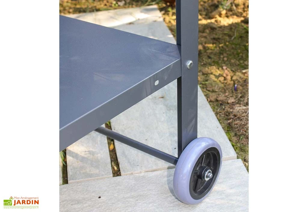 Desserte De Jardin En Acier Galvanisé Cucinato 91 X 54 X 81 Cm 5 Desserte De Jardin En Acier Galvanisé Cucinato 91 X 54 X 81 Cm – Image 5