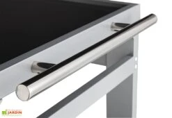 Desserte En Acier Epoxy Média M - L 90 X L 65 X H 80 Cm -Abriet Mobilier Soldes Boutique desserte media m cook in garden 7
