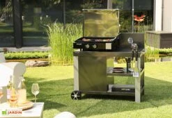 Desserte Extérieure En Acier époxy Nova 110 – L 122 X L 65 X H 105 Cm -Abriet Mobilier Soldes Boutique desserte nova 110 0