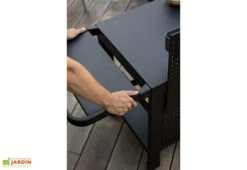 Desserte De Jardin En Acier époxy Reva 110 Premium – L 121 X L 65 X H 110 Cm -Abriet Mobilier Soldes Boutique desserte reva 110 premium 4