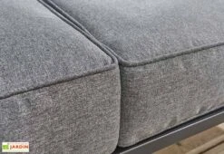 Salon De Jardin 5 Places En Aluminium - Lima -Abriet Mobilier Soldes Boutique detail coussin canape jardin lima