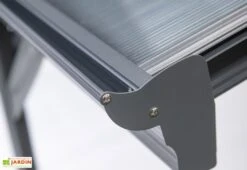 Carport Simple En Aluminium Et Polycarbonate Anthracite - 15,15 M² 10 Carport Simple En Aluminium Et Polycarbonate Anthracite - 15,15 M² -Abriet Mobilier Soldes Boutique detail gouttiere abri voiture aluminium