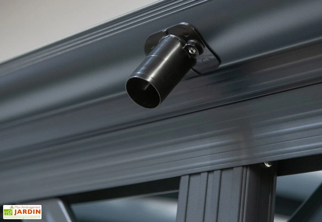 Carport Simple En Aluminium Et Polycarbonate Anthracite - 15,15 M² 6 Carport Simple En Aluminium Et Polycarbonate Anthracite - 15,15 M² – Image 6