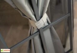 Rideaux En Polyester Pour Pavillon De Jardin Savino 5 Rideaux En Polyester Pour Pavillon De Jardin Savino -Abriet Mobilier Soldes Boutique detail rideaux scratch