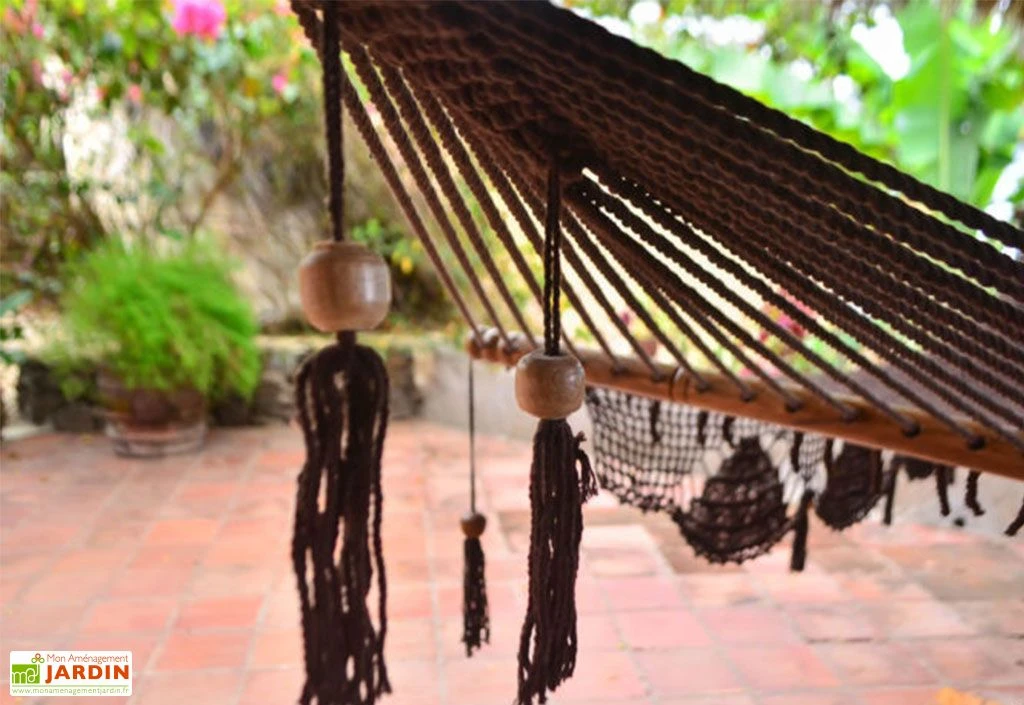 Hamac En Coton Tissé à La Main 100 X 237 Cm - Granada L 3 Hamac En Coton Tissé à La Main 100 X 237 Cm - Granada L – Image 3