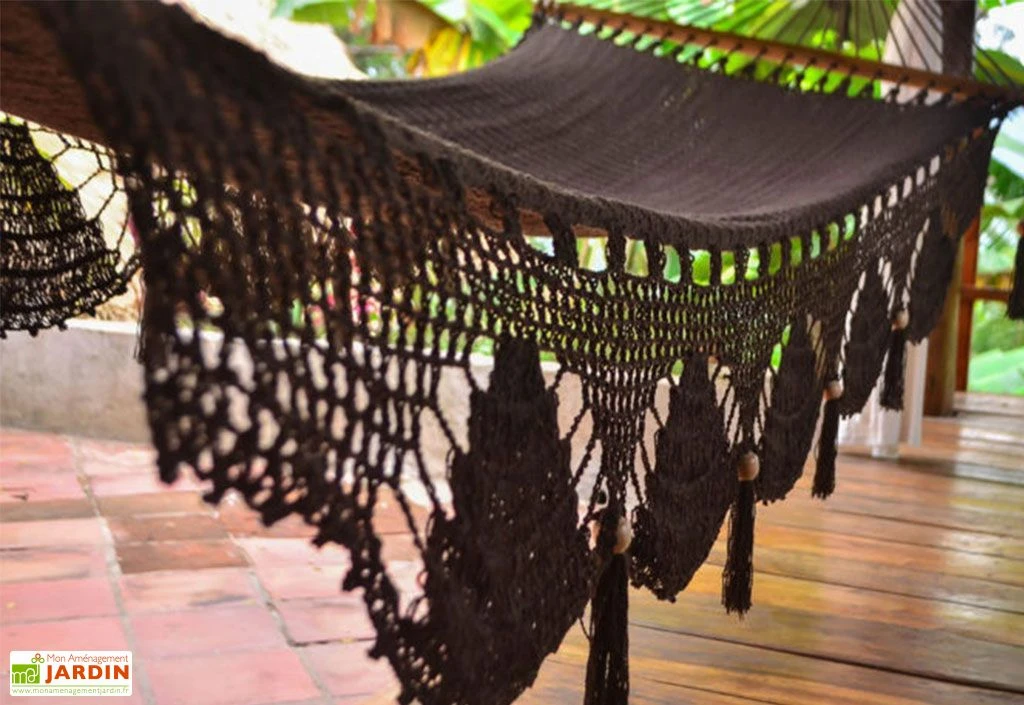 Hamac En Coton Tissé à La Main 100 X 237 Cm - Granada L 2 Hamac En Coton Tissé à La Main 100 X 237 Cm - Granada L – Image 2