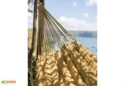 Hamac En Coton Tissé à La Main 2 X 2,37 M - Santiago XL -Abriet Mobilier Soldes Boutique detail toile hamac coton santiago xl