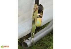 Abri De Jardin En Toile Polyéthylène Et Acier 9 M² -Abriet Mobilier Soldes Boutique details abri jardin toile 9m2