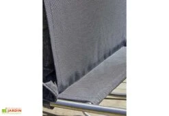 Rocking Chair De Jardin En Inox Et Textilène - Caprera -Abriet Mobilier Soldes Boutique details assise textilene rocking chair jardin caprera