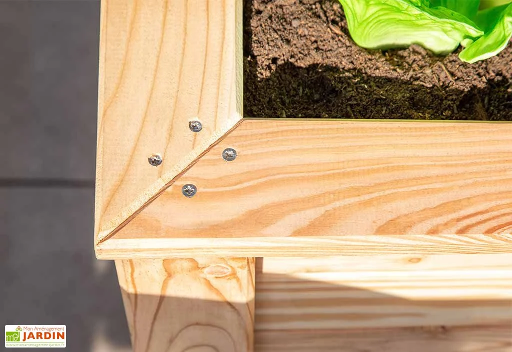 Jardinière En Bois De Mélèze Bac Potager 170 X 90 X 84 Cm 4 Jardinière En Bois De Mélèze Bac Potager 170 X 90 X 84 Cm – Image 4