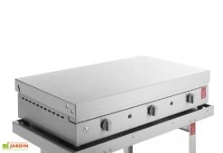 Plancha à Gaz En Inox Chef 80 (79 X 40 Cm) + Chariot Fermé Et Housse 6 Plancha à Gaz En Inox Chef 80 (79 X 40 Cm) + Chariot Fermé Et Housse -Abriet Mobilier Soldes Boutique details plancha gaz plaque inox chef80