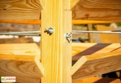 Tour De Culture Verticale En Bois De Mélèze 91 X 124 X 73 Cm -Abriet Mobilier Soldes Boutique details tour culture bois meleze