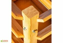 Tour De Culture Verticale En Bois De Mélèze 90 X 73 Cm -Abriet Mobilier Soldes Boutique details tour culture potager bois 90x73cm