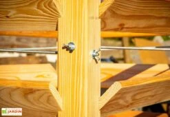 Tour De Culture Verticale En Bois De Mélèze 65 X 73 Cm -Abriet Mobilier Soldes Boutique details tour culture verticale meleze