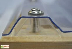 Pergola Bois Adossée Couverte 3x7 Toiture PVC - 704 X 306 Cm 6 Pergola Bois Adossée Couverte 3x7 Toiture PVC - 704 X 306 Cm -Abriet Mobilier Soldes Boutique detailtoiture