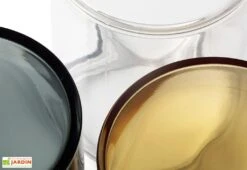 Balise Extérieure En Aluminium Et Verre ⌀ 12 Cm - Kila -Abriet Mobilier Soldes Boutique diffuseurs verre luminaire exterieur kila