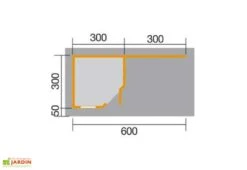 Abri Design Fides 3 (Plusieurs Tailles) 28mm 11 Abri Design Fides 3 (Plusieurs Tailles) 28mm -Abriet Mobilier Soldes Boutique dimensions abri fides 3 300 1