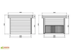 Solid Abri De Jardin Bois 28 Mm Avec Auvent 19,88 M² - Arhus 28 Mm 7 Solid Abri De Jardin Bois 28 Mm Avec Auvent 19,88 M² - Arhus 28 Mm -Abriet Mobilier Soldes Boutique dimensions abri jardin arhus solid 1