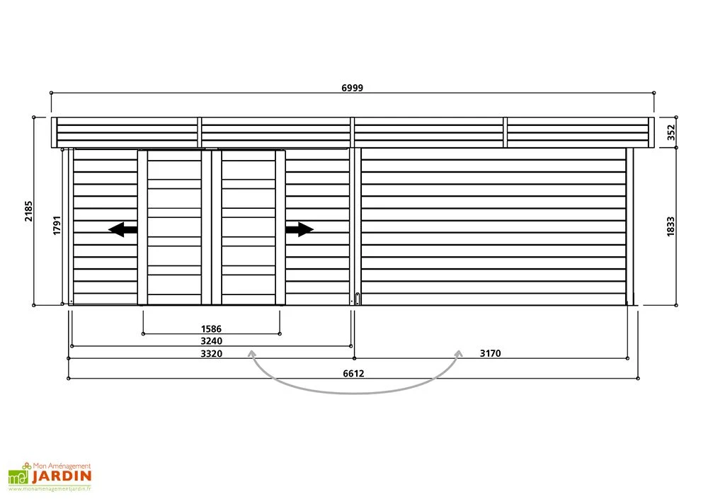 Solid Abri De Jardin Bois 28 Mm Avec Auvent 19,88 M² - Arhus 28 Mm 3 Solid Abri De Jardin Bois 28 Mm Avec Auvent 19,88 M² - Arhus 28 Mm – Image 3